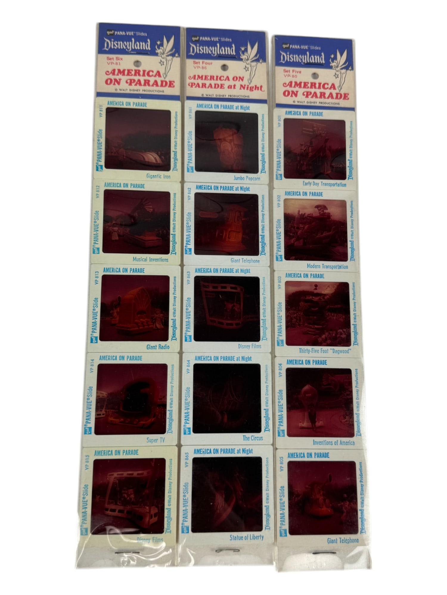 Disneyland America on Parade Negative Pana-Vue Slide Collection Lot (1 of 2)
