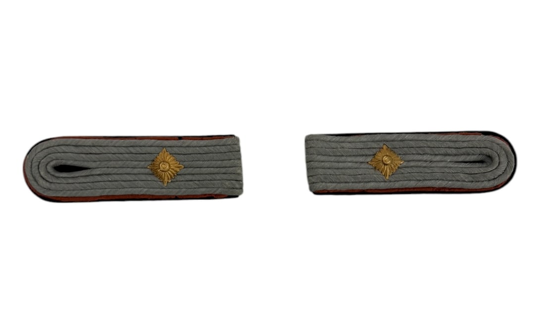 WWII GERMAN WAFFEN SS SHOULDER BOARD PANZER SET: WWII GERMAN WAFFEN SS SHOULDER BOARD PANZER SET