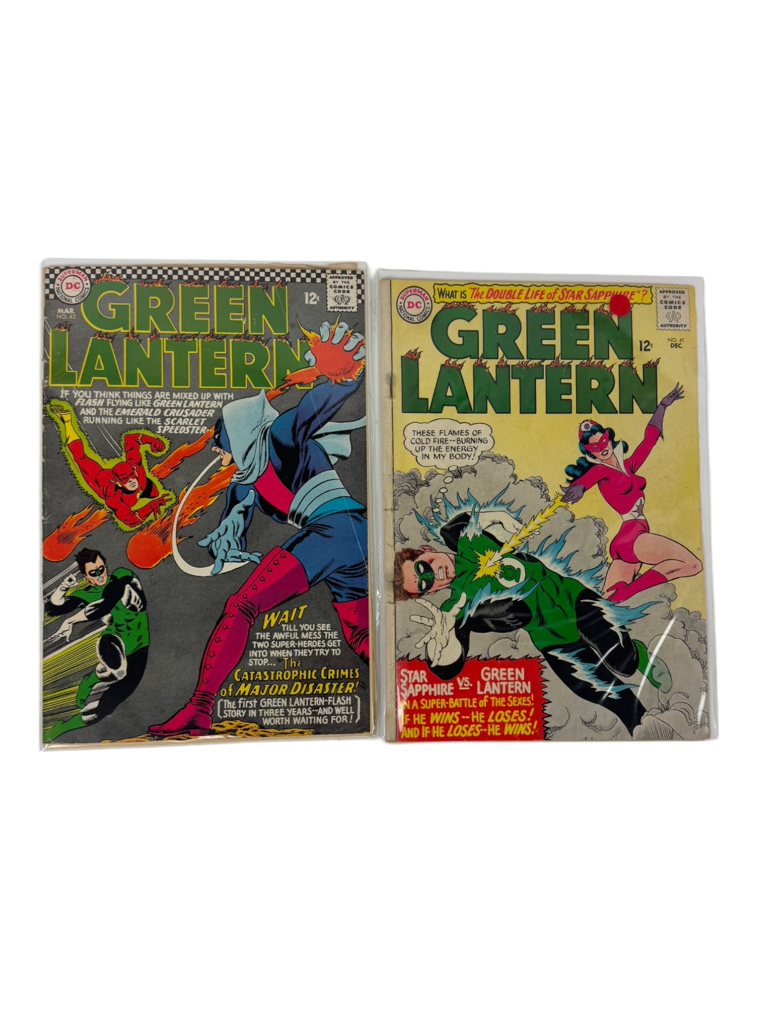 GREEN LANTERN #41, 43 DC Comics 1965 Star Sapphire appearance Gil Kane (1 of 3)