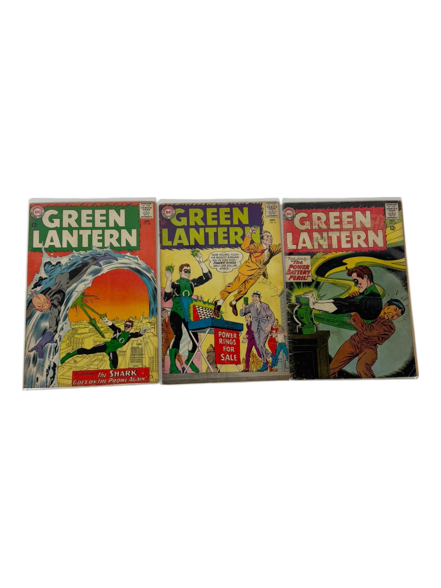 GREEN LANTERN #28, 31, 32 DC Comics Vintage Comic Book Collection (1 of 4)