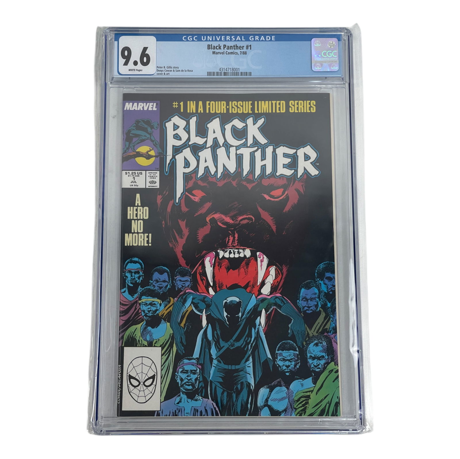 Black Panther #1 CGC 9.6 Graded Marvel 1988 Avengers Key Book (1 of 2)