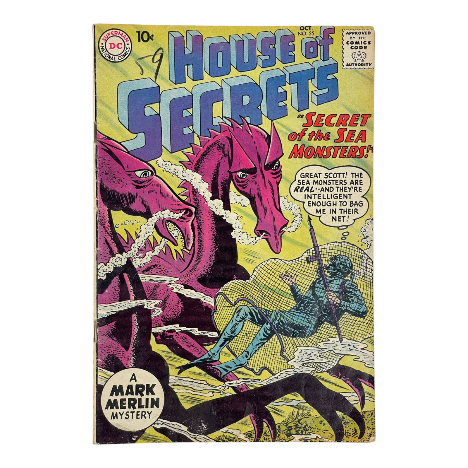 HOUSE OF SECRETS #25 Golden Age DC Comic Book Horror (1 of 4)
