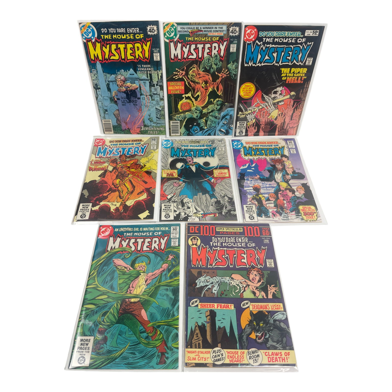 Vintage Golden Age DC Comic Book Horror Collection Assorted Lot of 7 (1 of 4)