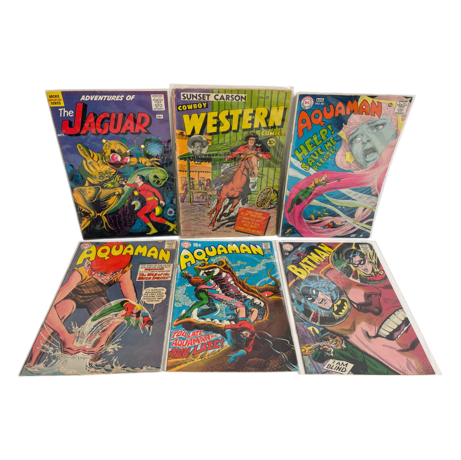 VINTAGE COMIC BOOKS  BATMAN AQUAMAN JAGUAR COLLECTION LOT 6 (1 of 3)