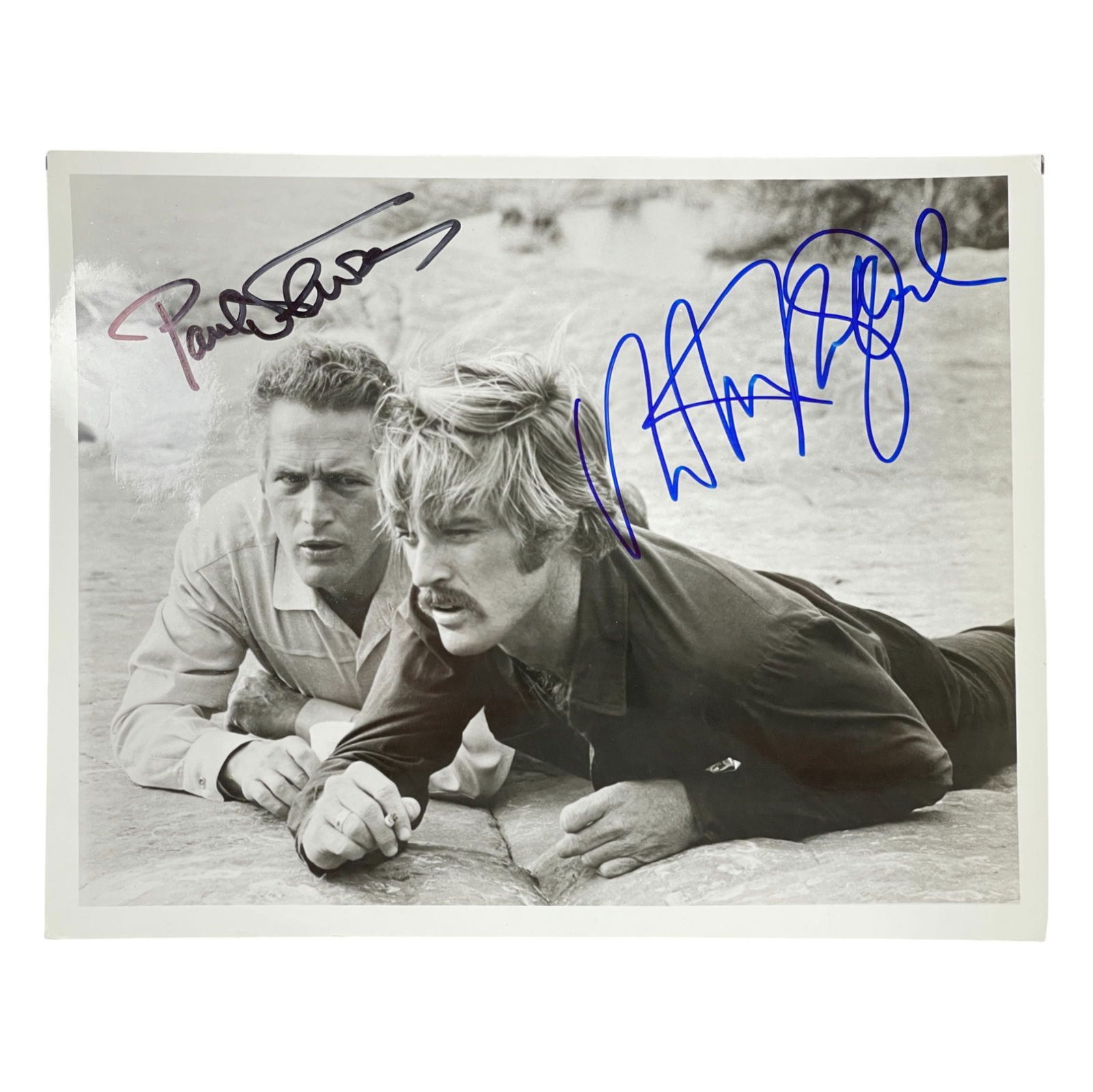 PAUL NEWMAN & ROBERT REDFORD SIGNED 8X10 PHOTOGRAPH (1 of 4)