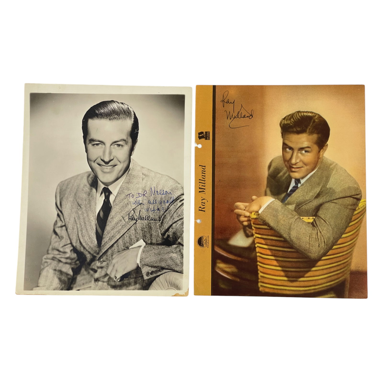 Ray Milland Signed Photograph Lot 2 8" x 10" (1 of 4)