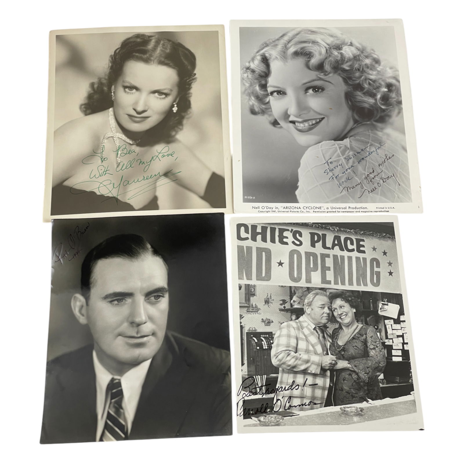 Vintage Original Signed Photograph Movie Actor and Actress 8" x 10" Lot 4 PICTURES (1 of 6)