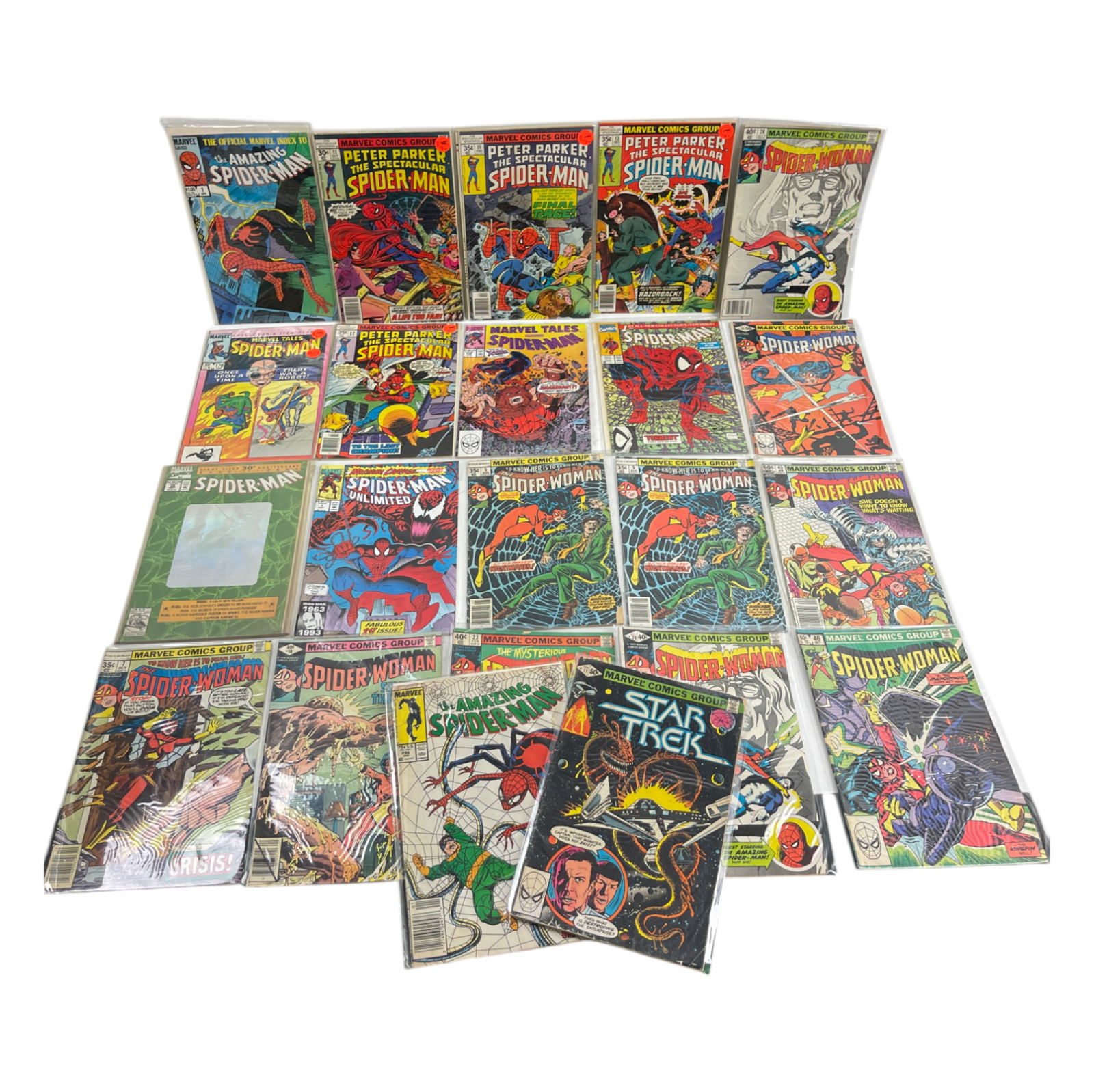 Vintage Marvel Spider-Man & Spider-Woman Comic Books (1 of 10)