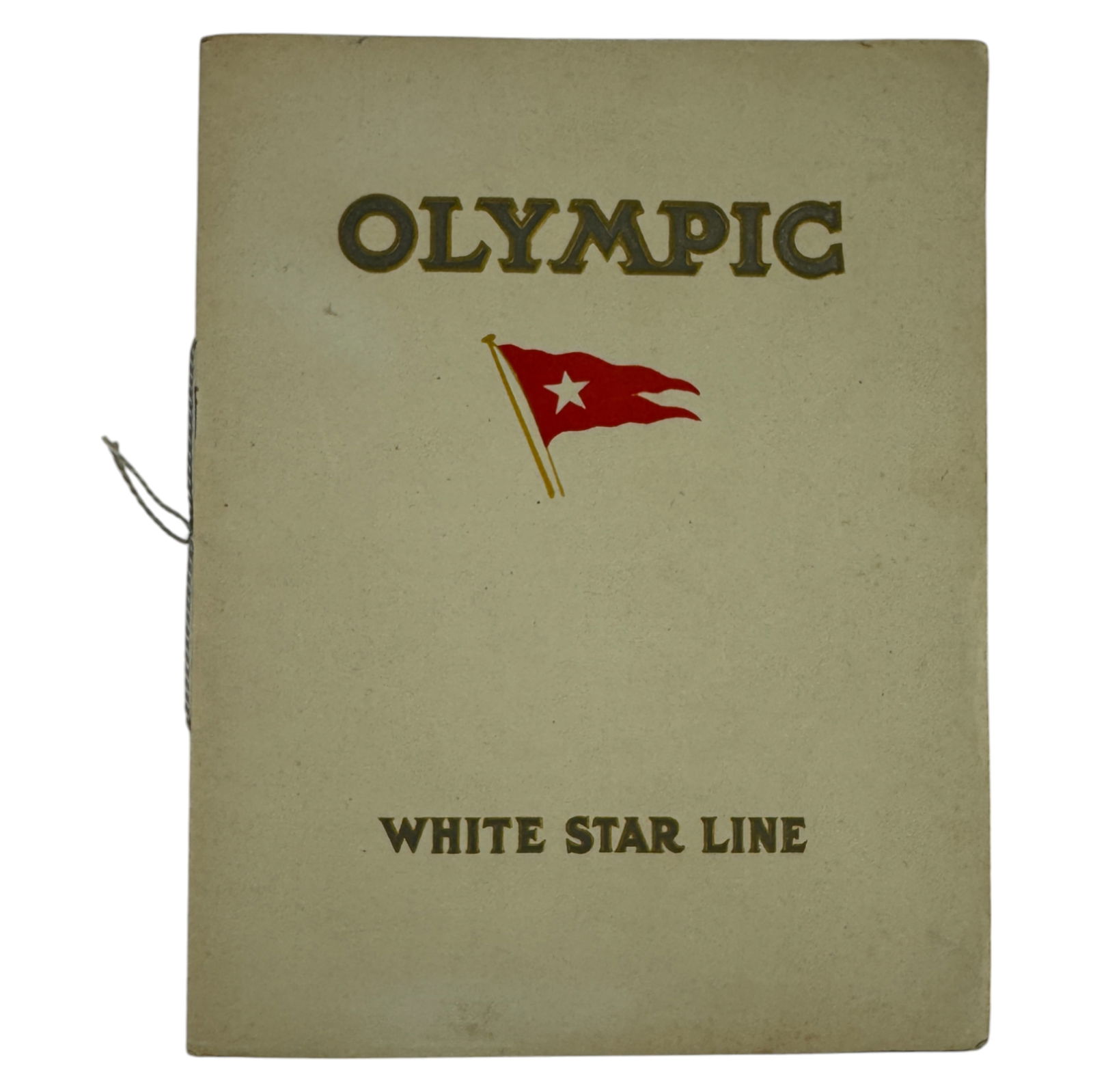 Vintage 1921 White Star Line American Promotional Brochure ? RMS Olympic (1 of 4)