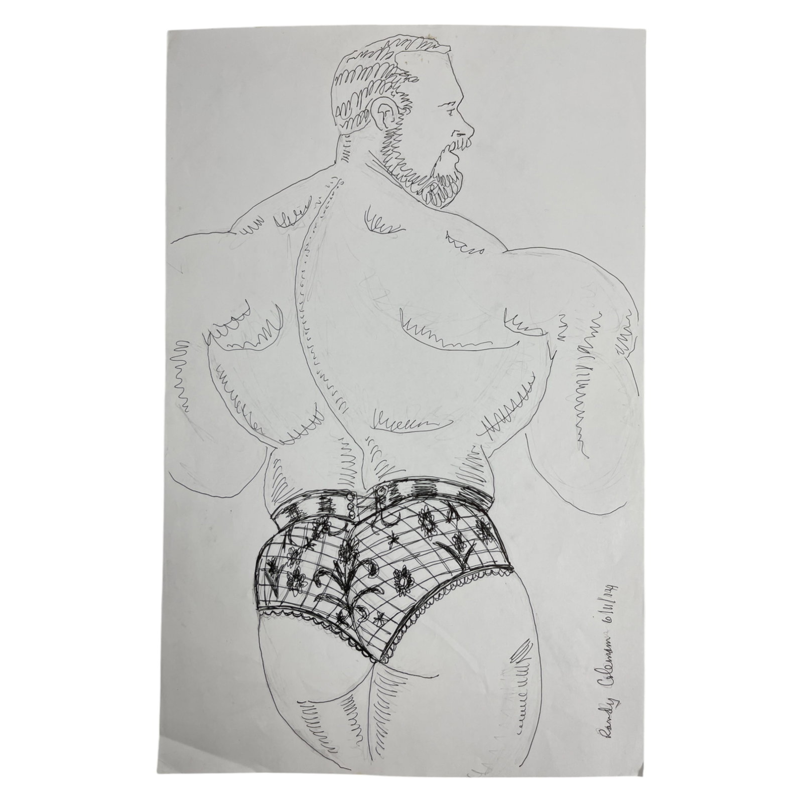 Randy Coleman Signed Gay Male Interest Drawing Illustration Art Original Erotic Nude Adults Only: Original Randy Coleman Signed Gay Male Interest Hand Drawing Illustration Art Erotic Nude Adults Only. Signed and dated. Size 11 x 13 1/2 inches.Artist and San Francisco Bay Times Columnist Randy Cole