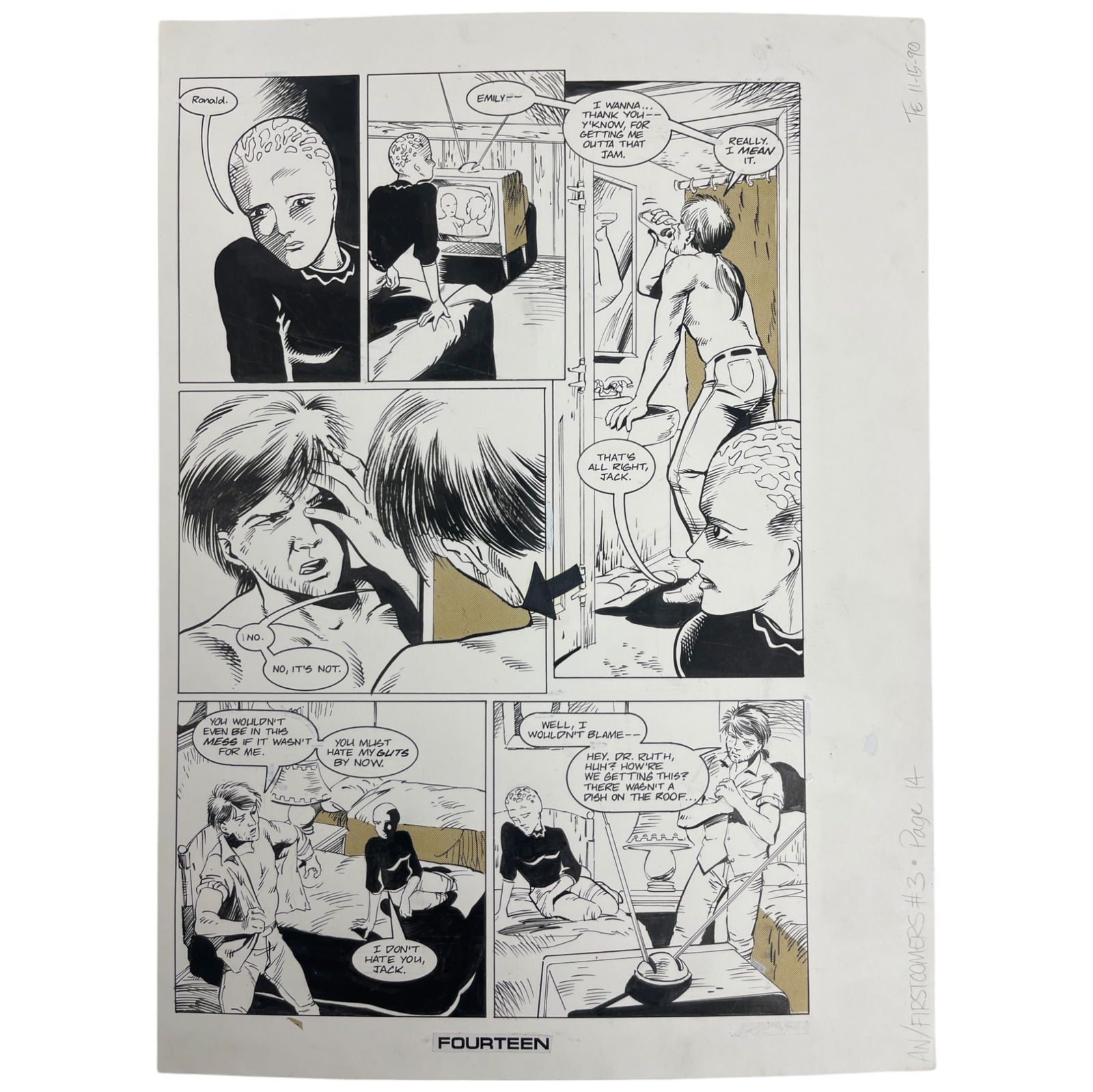 Alien Nation: The First Comers Original Storyboard Production Comic Art (1 of 7)