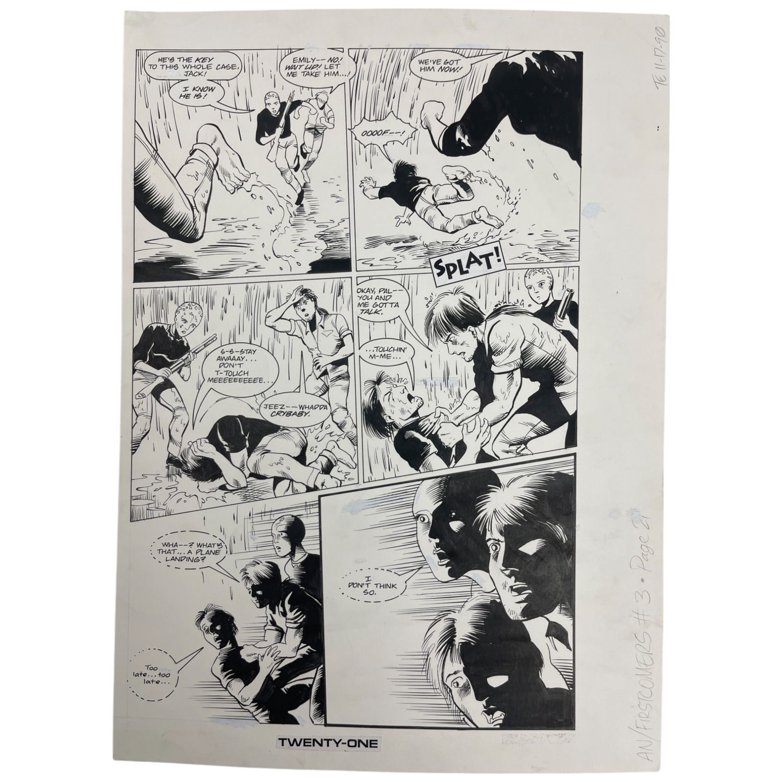 Alien Nation: The First Comers Original Storyboard Production Comic Art (1 of 6)