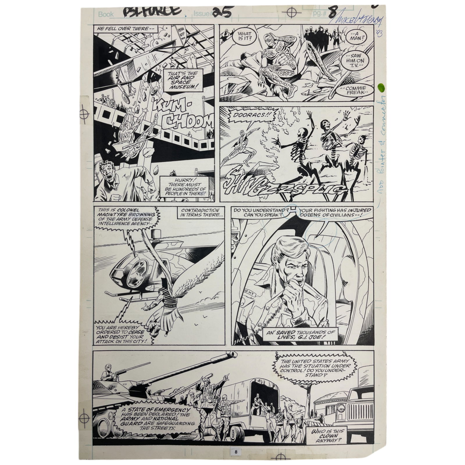 Psi-Force Marvel Original Storyboard Production Comic Art (1 of 5)