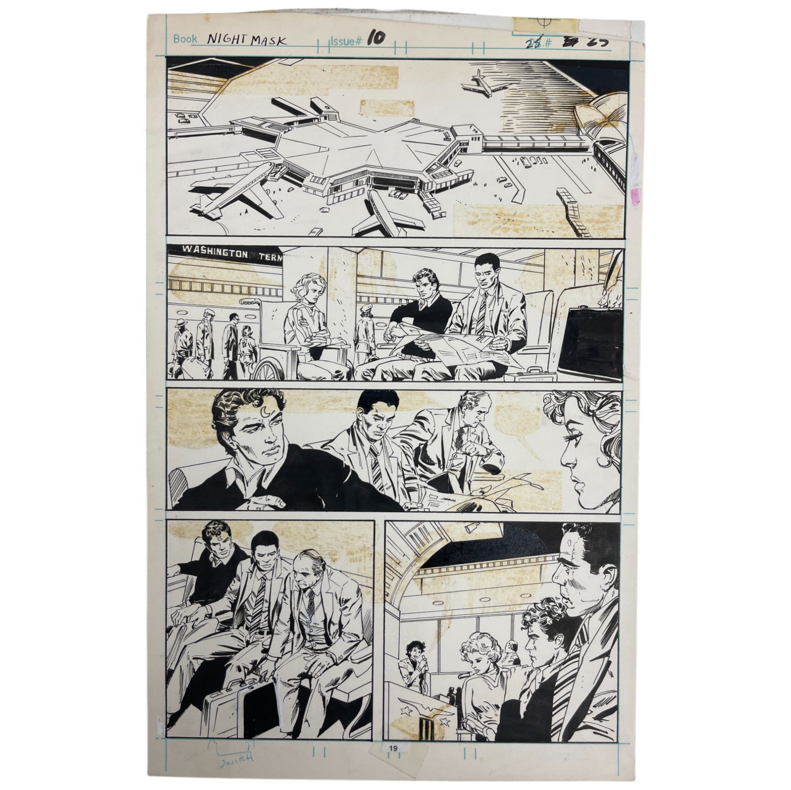Nightmask Marvel Original Storyboard Production Comic Art (1 of 5)
