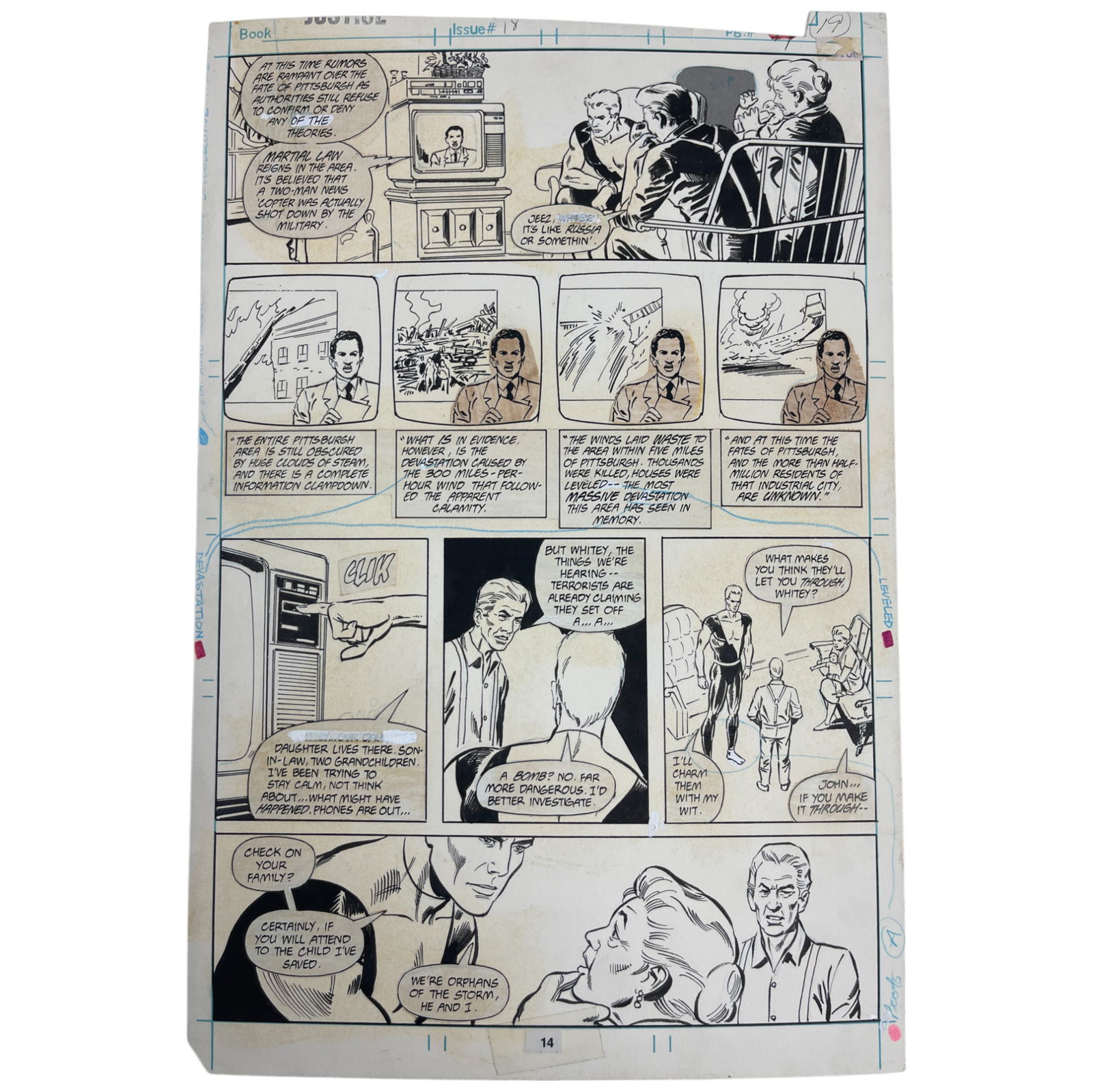 Marvel Classics 1980 Original Storyboard Production Comic Art (1 of 6)