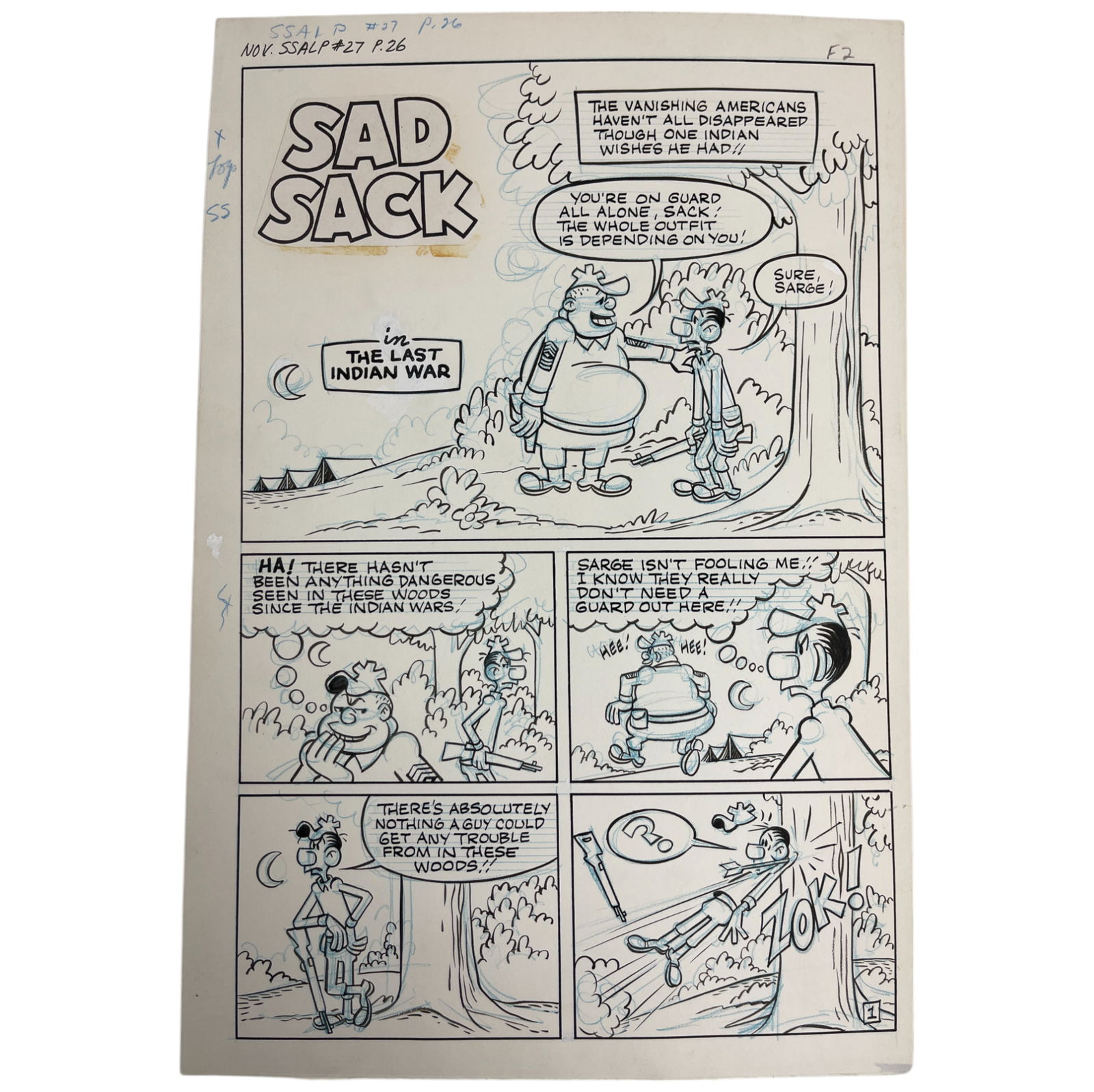 Sad Sack Comics Original Storyboard Production Comic Art (1 of 6)