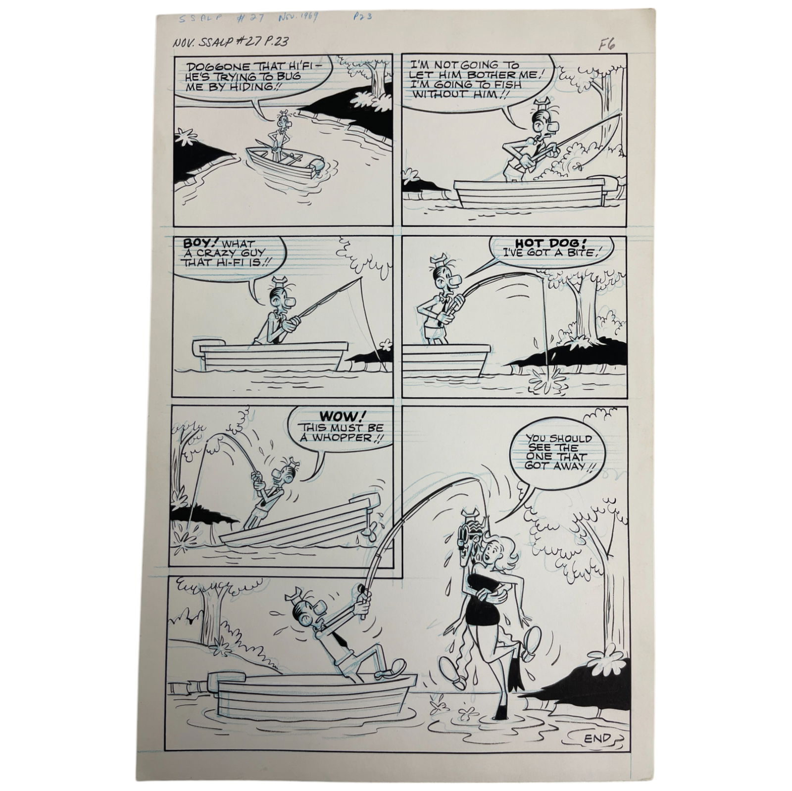 Sad Sack Comics Original Storyboard Production Comic Art (1 of 6)