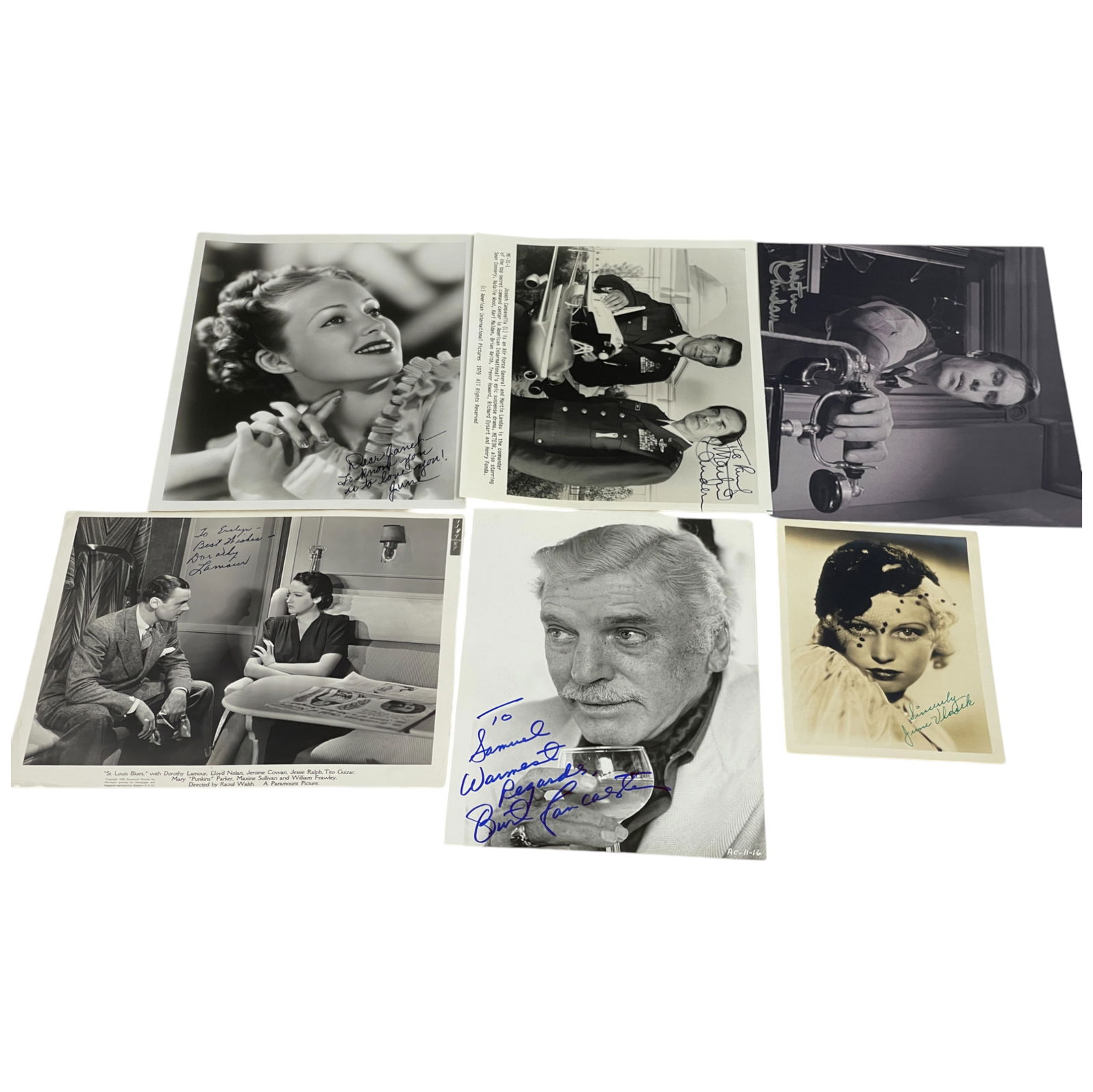 Vintage Movie Actor Actress Signed Photo Collection Lot (1 of 5)