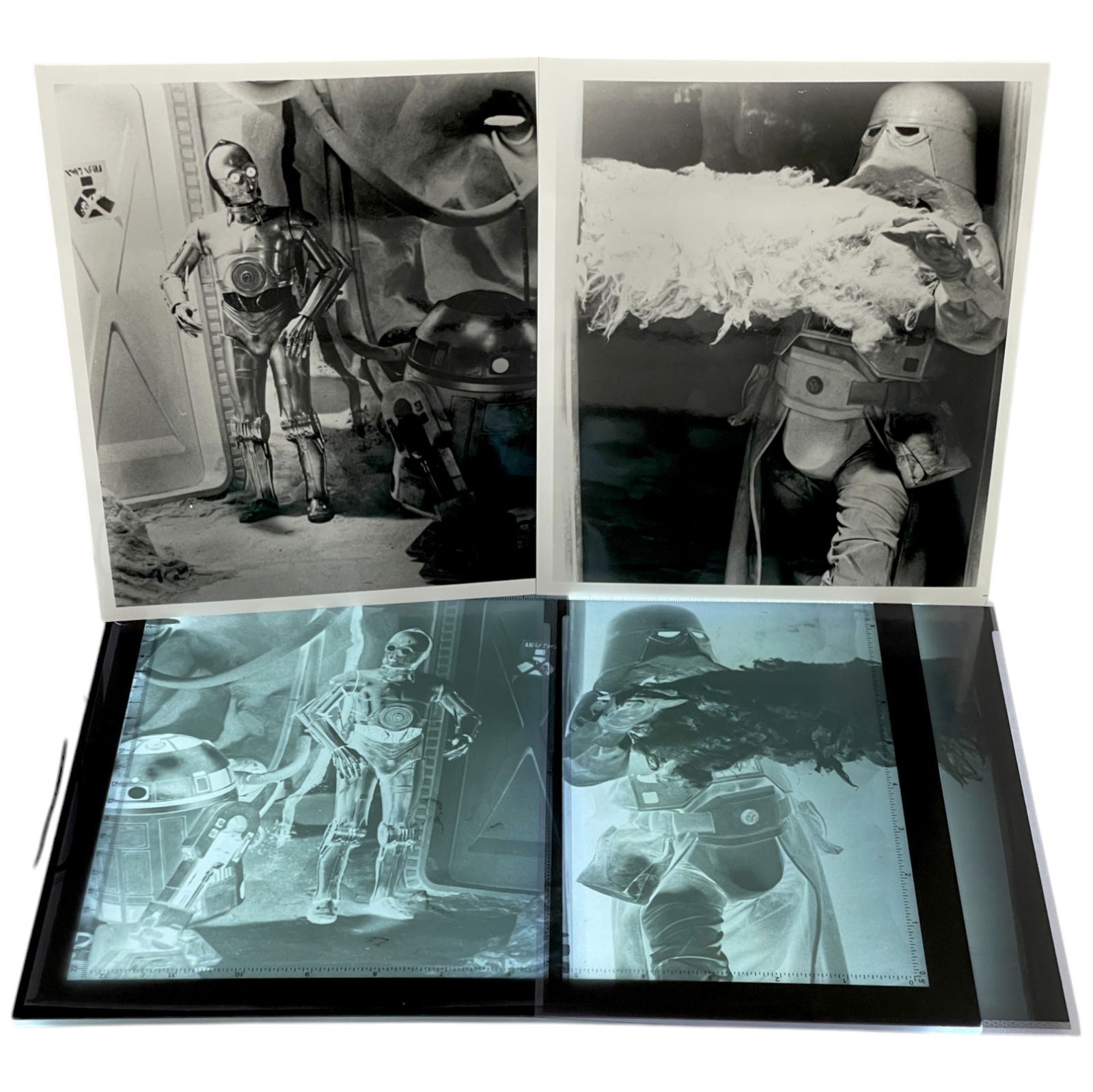 Rare Empire Strikes Back Behind-The-Scenes Photos with Negatives – Set of 2  8' x 10" (1 of 5)