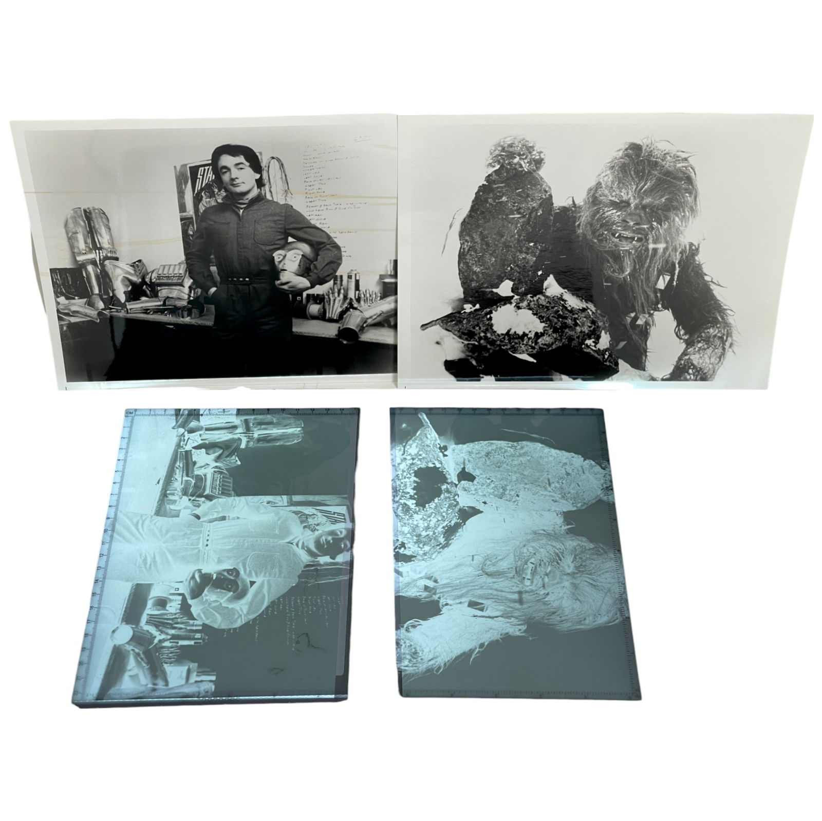 Rare Empire Strikes Back Behind-The-Scenes Photos with Negatives – Set of 2  8' x 10" (1 of 5)