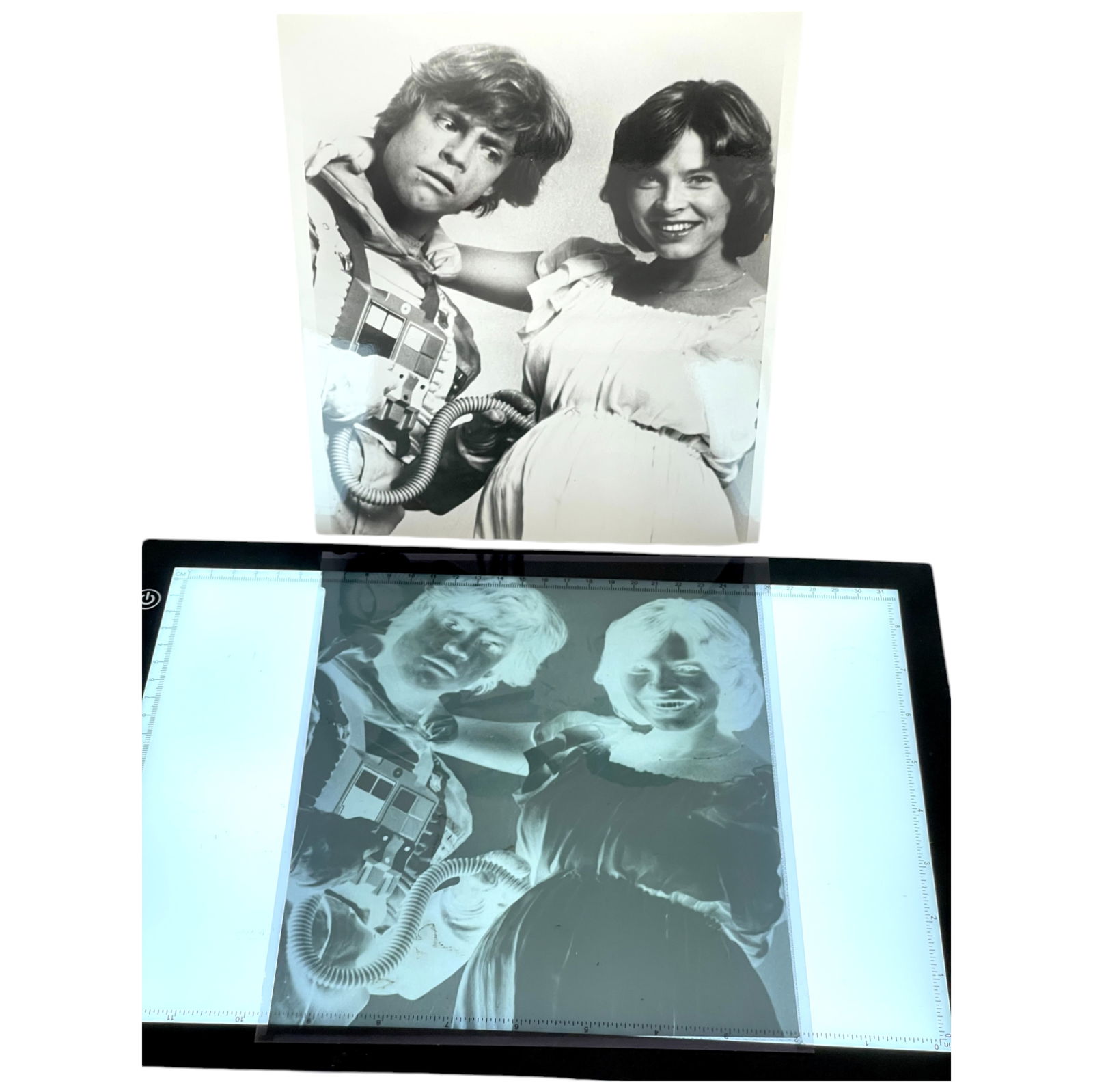 Rare Empire Strikes Back Behind-The-Scenes Photos with Negatives – Set of 2  8' x 10" (1 of 3)