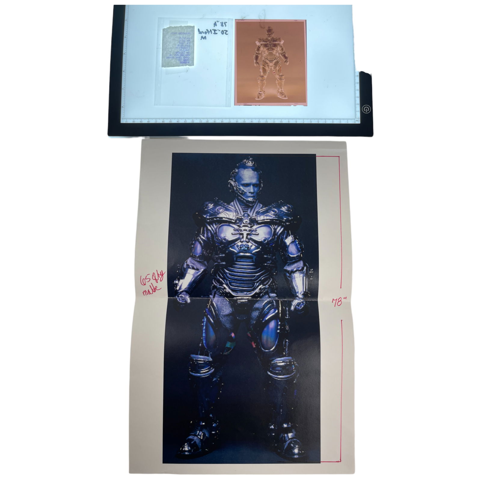 Rare Original Batman & Robin (1997) Pre-Production Poster Color Negative – Arnold Schwarzenegger (1 of 5)