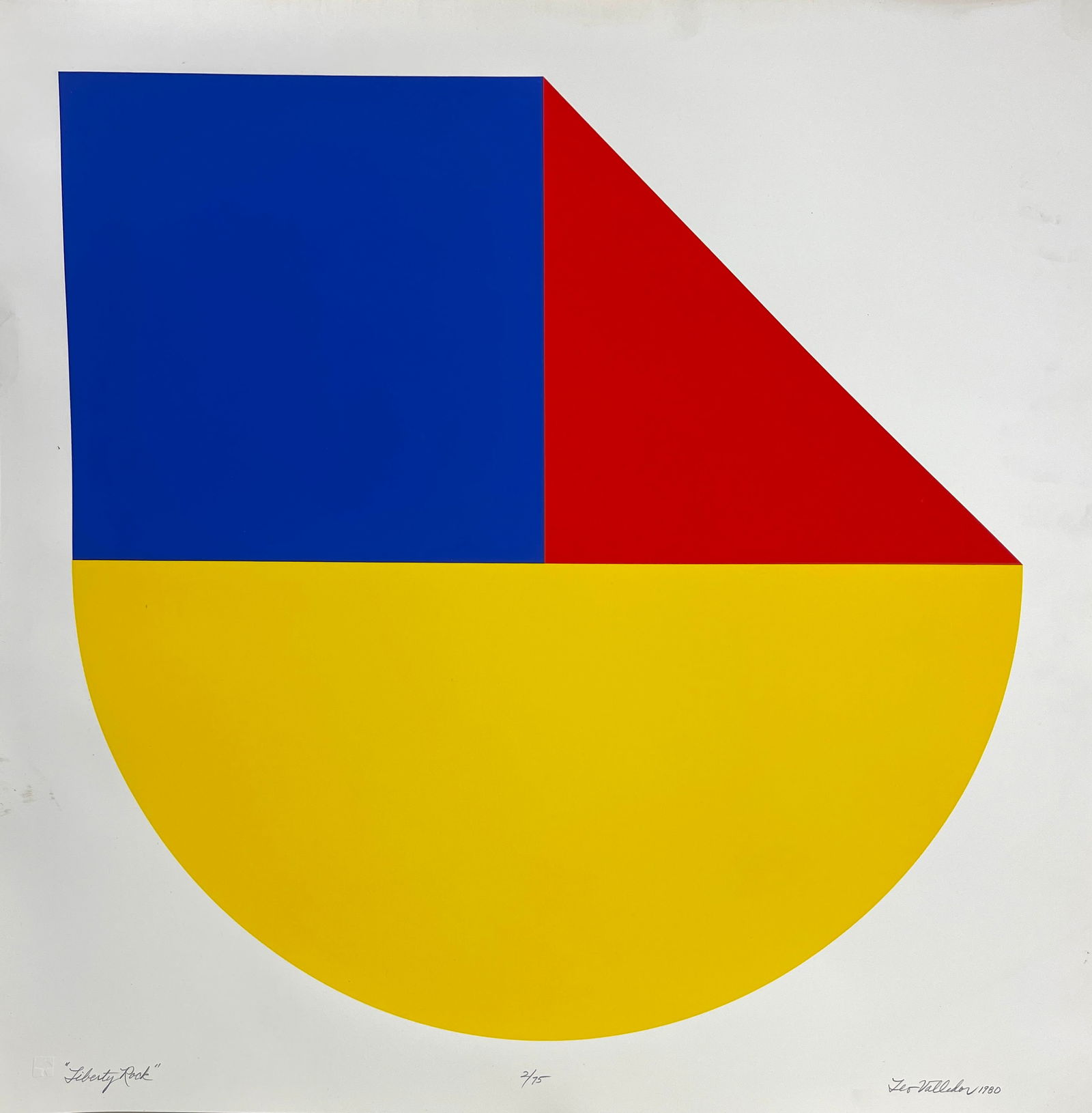 Leo Valledor Liberty Rock, 1980 Silkscreen Edition 2/75 (1 of 9)
