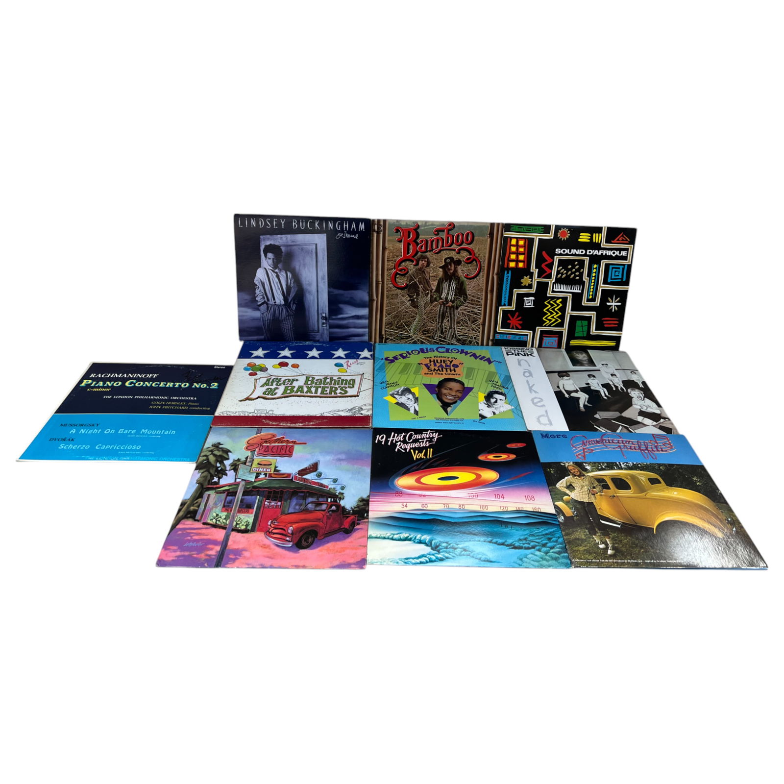 Vintage Vinyl LP Record Collection Lot – Lindsey Buckingham, Southern Pacific, Rachmaninoff, (1 of 7)