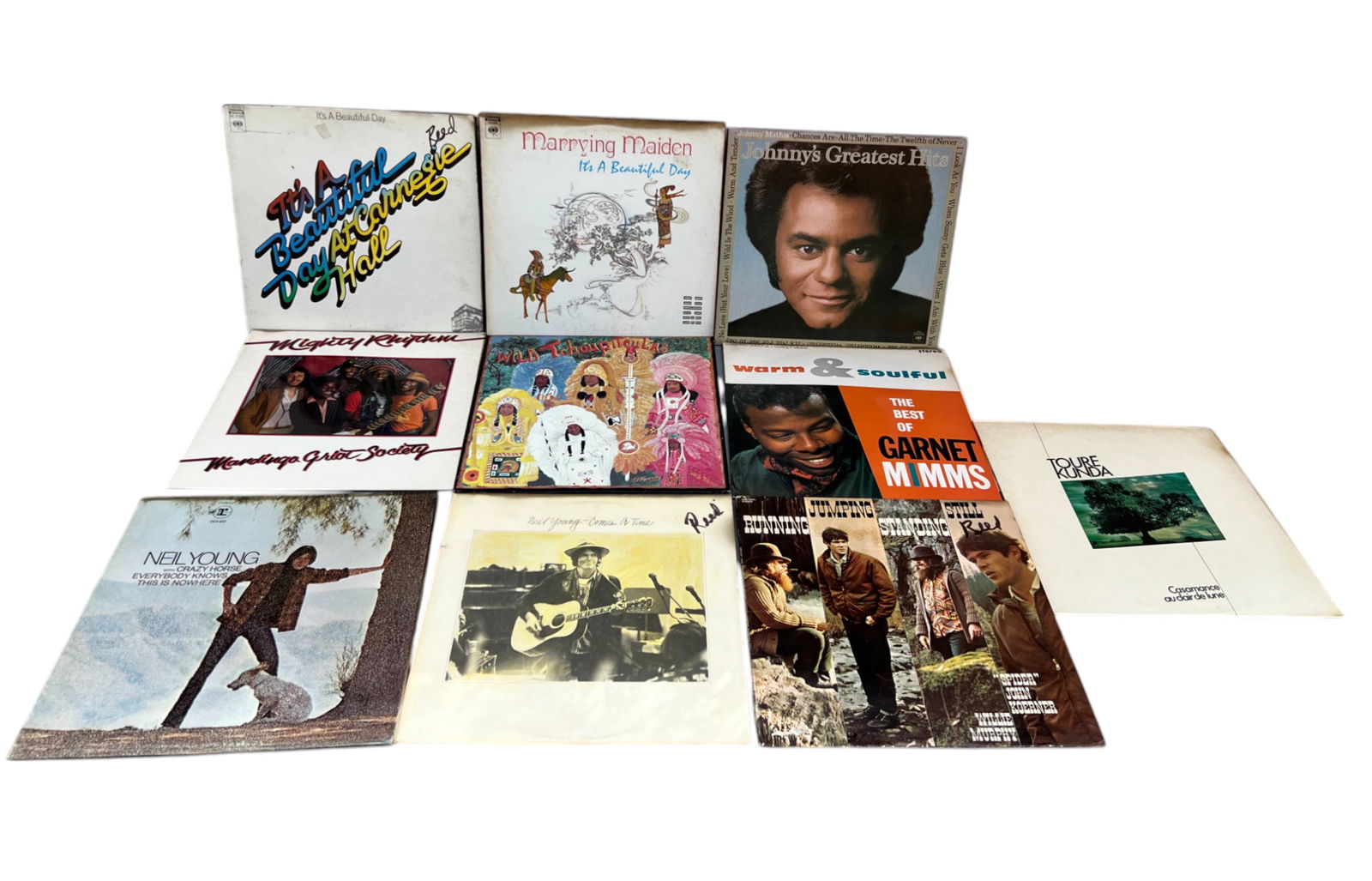 Vintage Vinyl LP Record Collection Lot – Neil Young, It’s a Beautiful Day, Willie Murphy, Toure (1 of 6)