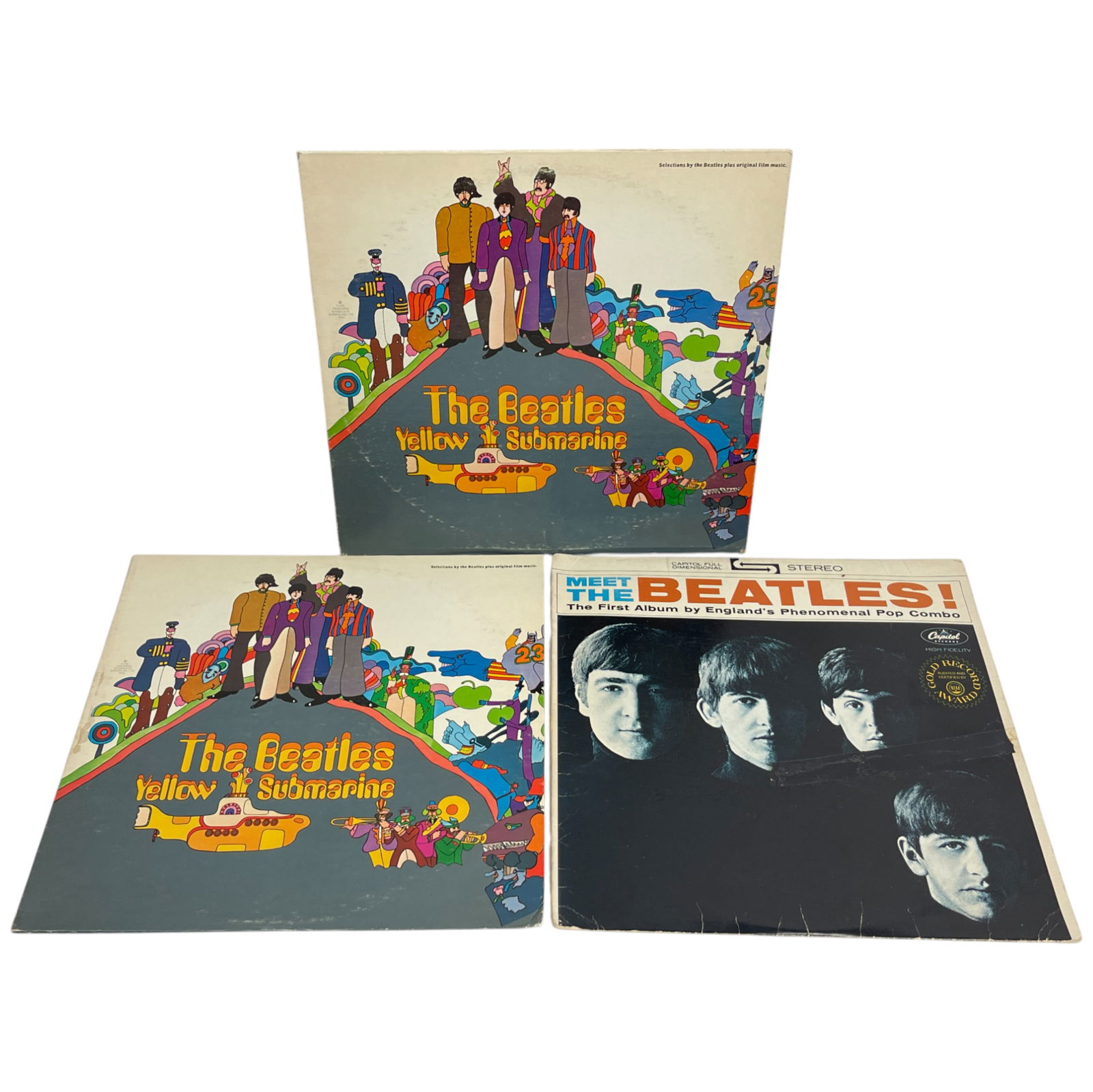 The Beatles Vintage Vinyl Records (1 of 5)
