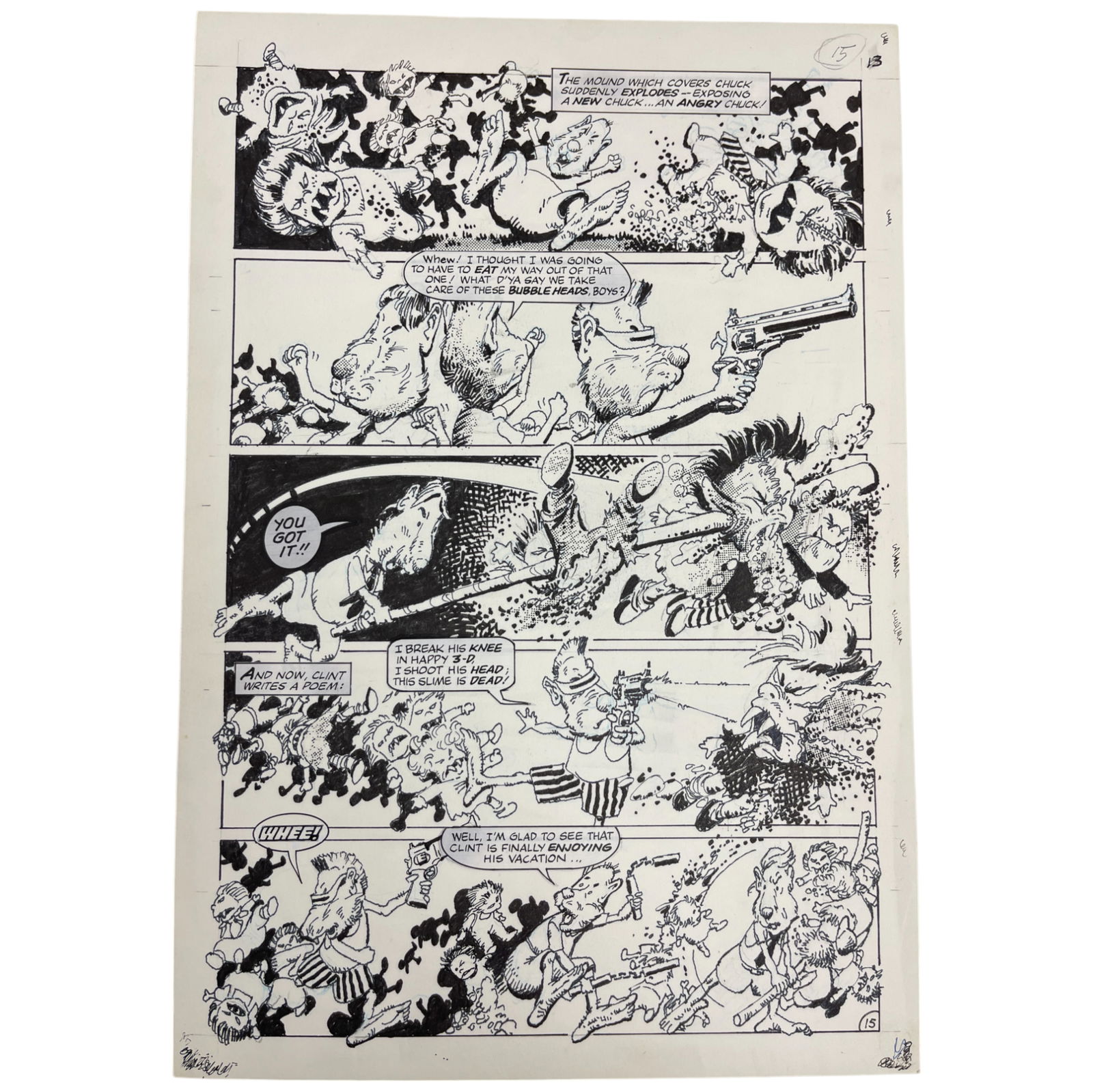 Night of the Living Dolls Chucky Child's Play Original Storyboard Production Comic Art (1 of 5)