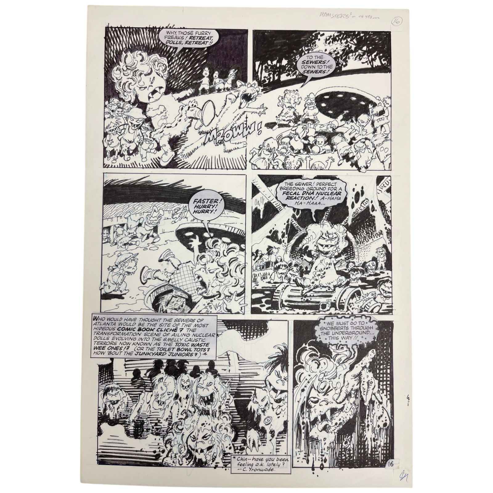 Night of the Living Dolls Chucky Child's Play Original Storyboard Production Comic Art (1 of 6)