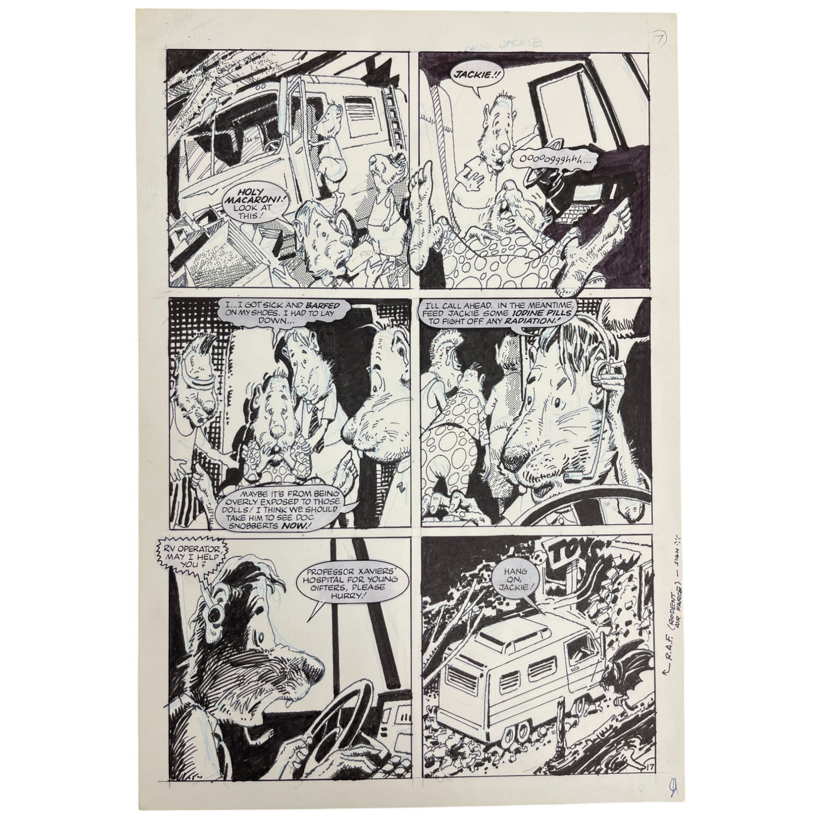 Night of the Living Dolls Chucky Child's Play Original Storyboard Production Comic Art (1 of 5)