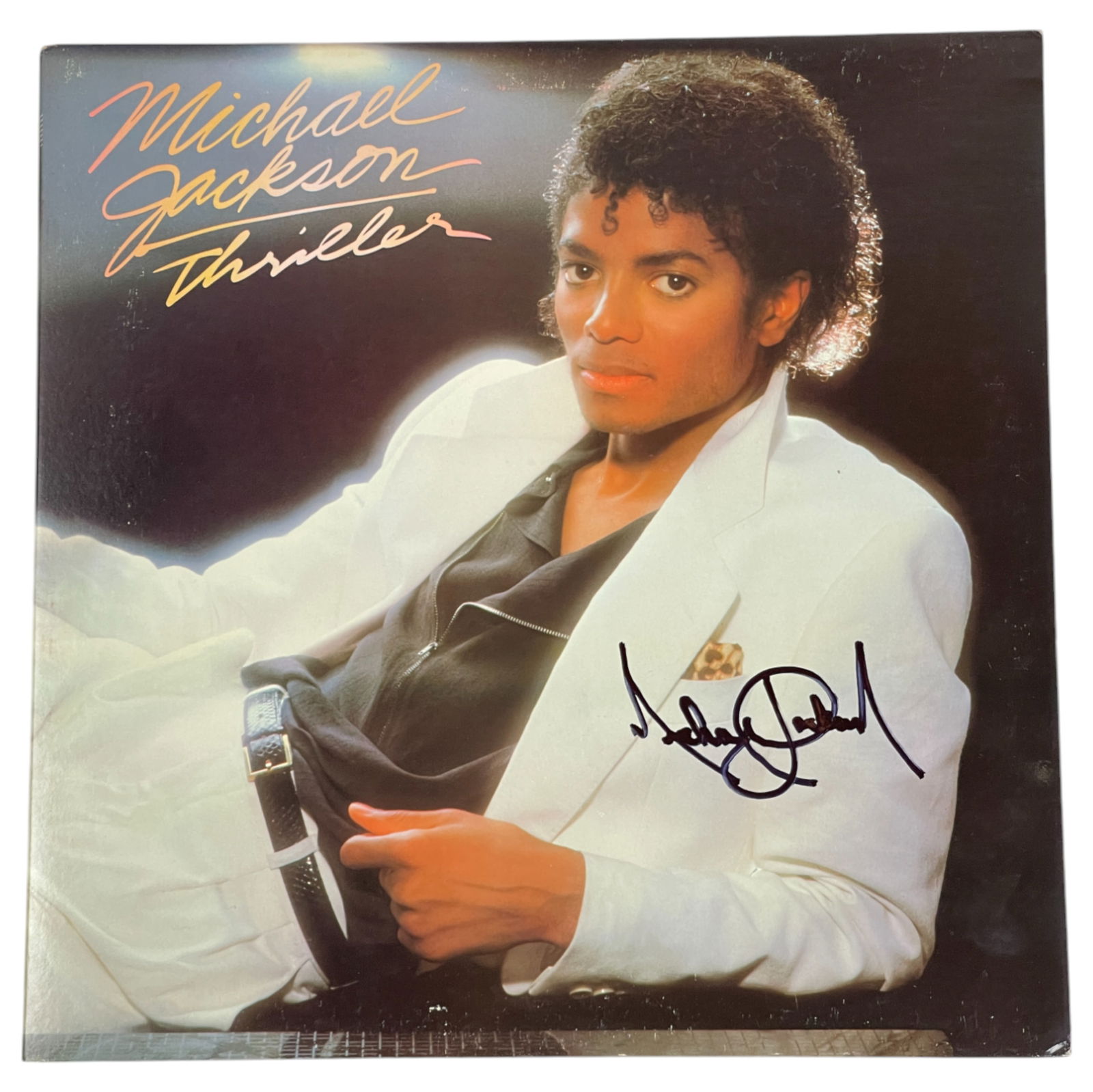 Vintage Vinyl Record Michael Jackson – Thriller Signed (1 of 5)