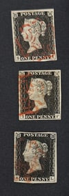1840 Queen Victoria, 1819-1901 Great Britain Black Stamp