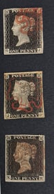 1840 Queen Victoria, 1819-1901 Great Britain Black Stamp