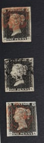 1840 Queen Victoria, 1819-1901 Great Britain Black Stamp
