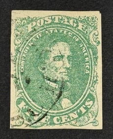 President Jefferson Davis - Confederate States Suffolk Stamp