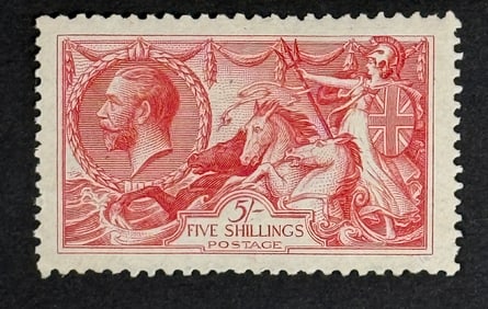 1913 King George V Great Britain Red Stamp