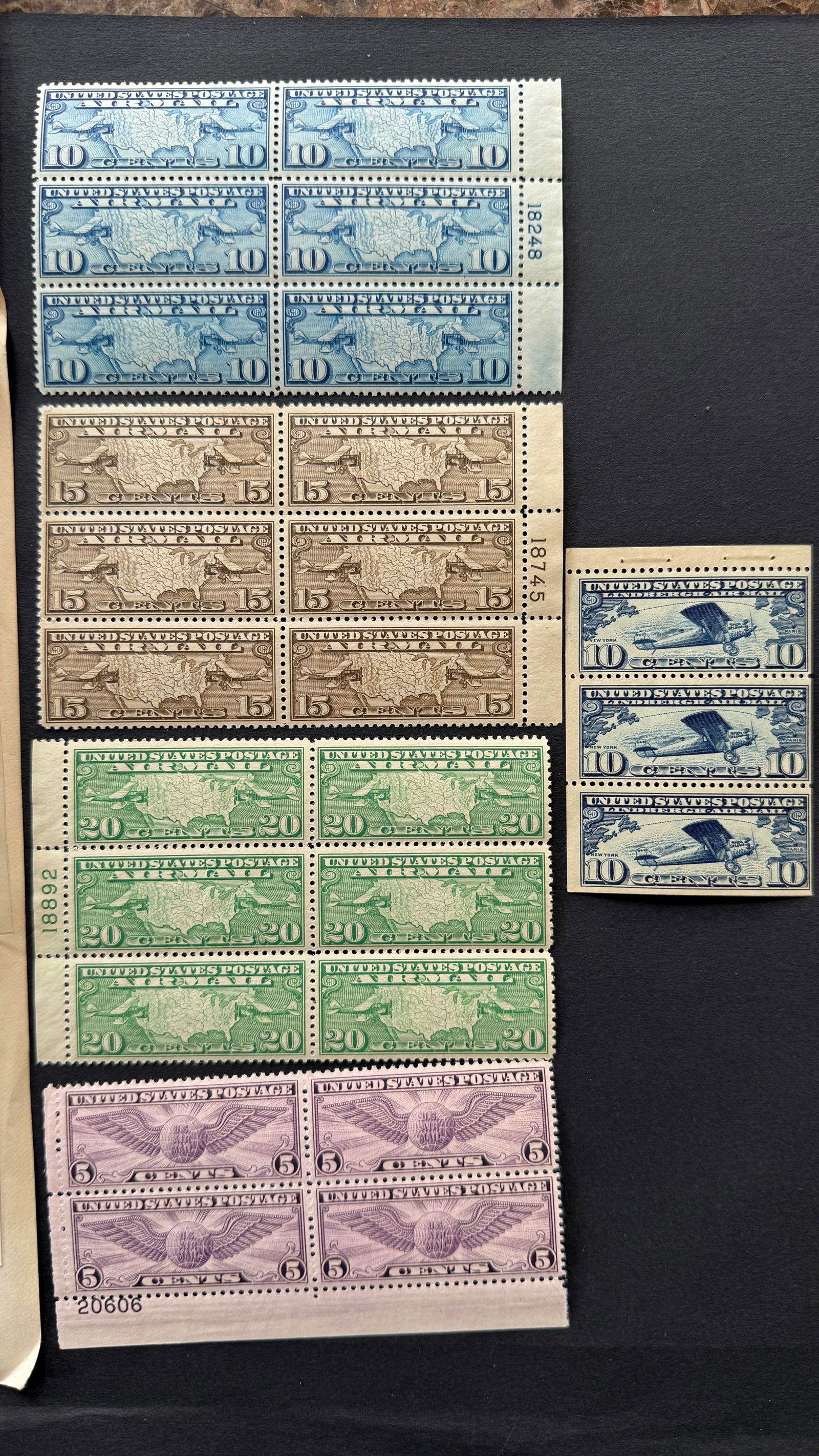 Vintage United States Stamp Blocks (1 of 5)