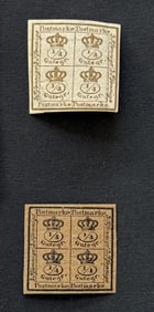 German States Brunswick Imperforated Stamps