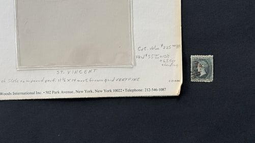 1866 Queen Victoria Perforated Black Stamp