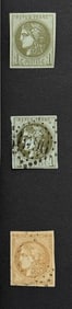 1870-1871 Bordeaux Edition France Imperforated Stamp Collection Lot