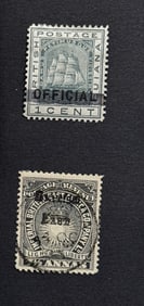 British East Africa & British Guiana Perforated Stamps