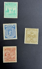 1897 Queen of Victoria & 1900 Charity Issue Perforate Unused Stamp Set
