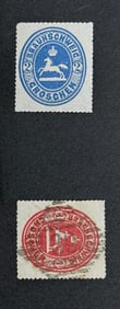 Brunswick 2 Croschen & 1 Croschen Perforate Used Stamps