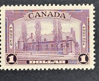 1938 Canada Local Motives Perforate Violet Unused Stamp