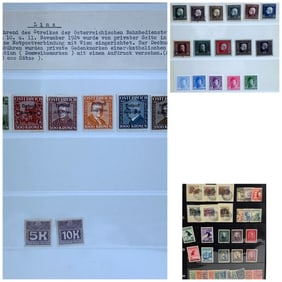 Austria Vintage Austrian Postage Stamp Collection Lot