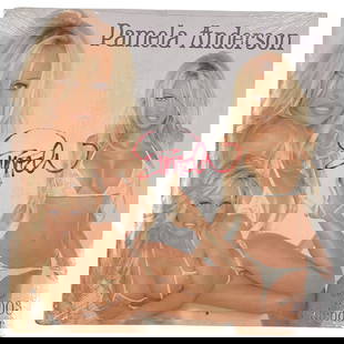 Vintage Actress Model Pamela Anderson Autograph Signed Calendar Sealed: Vintage Actress Model Pamela Anderson Autograph Signed Calendar Sealed