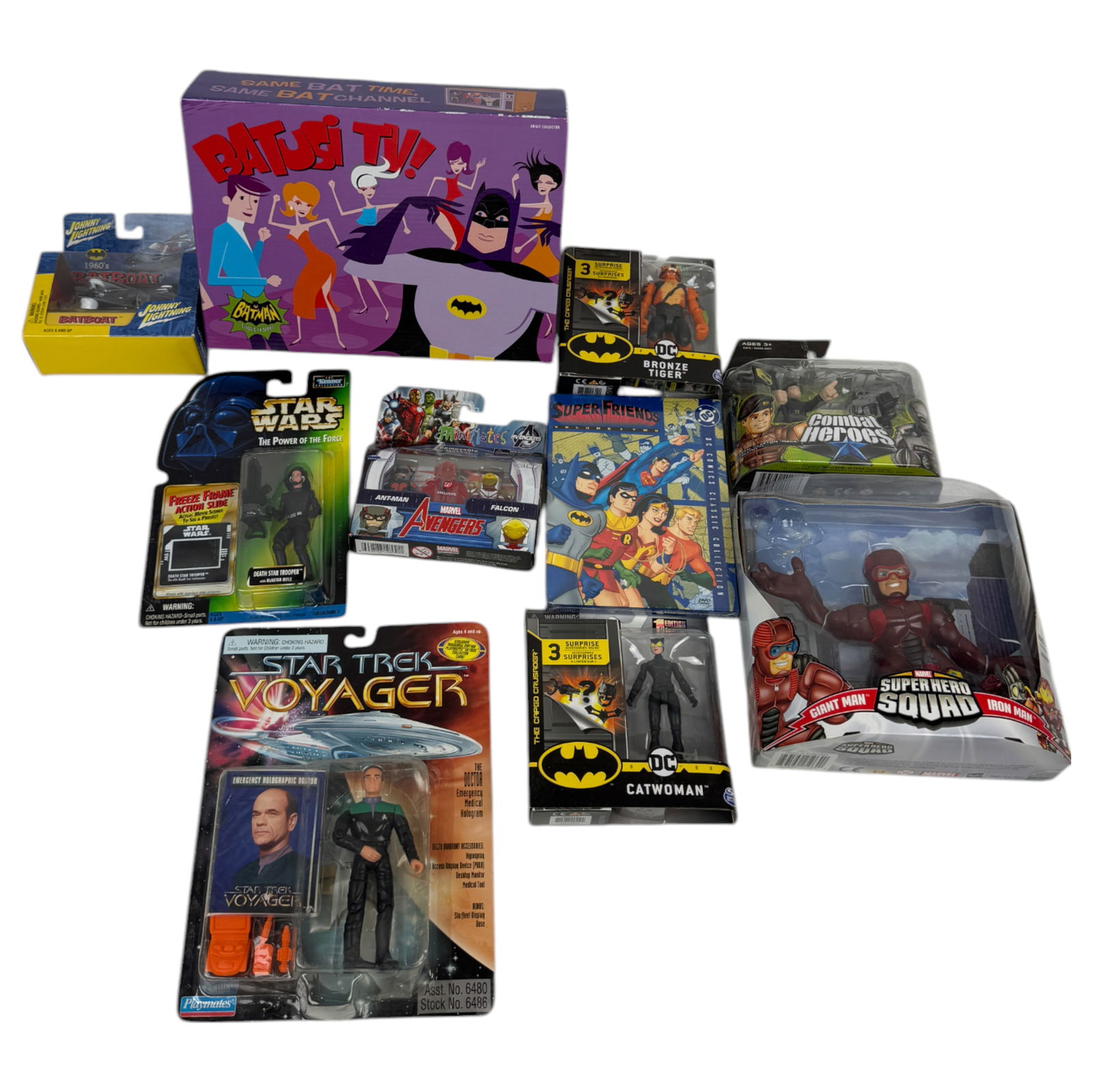 Vintage Action Figure Toy Collection Lot – Star Wars & Marvel (NIB) (1 of 4)